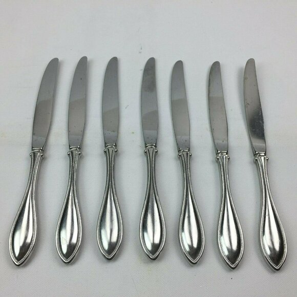 7 Dinner Knives Arbor American Harmony Oneida USA Stainless Steel Flatware - Picture 1 of 3